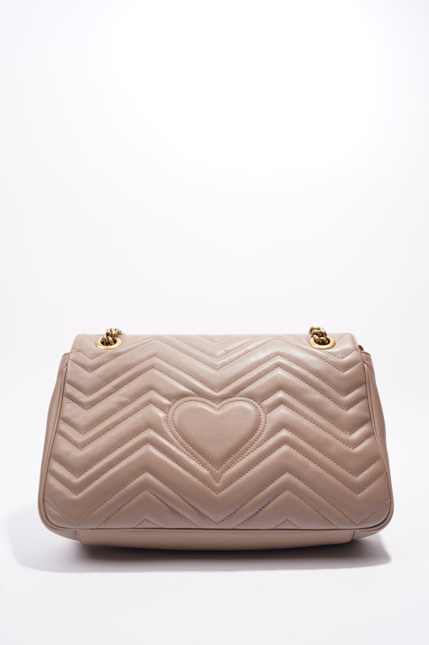 Gucci Womens Marmont Flap Nude Medium