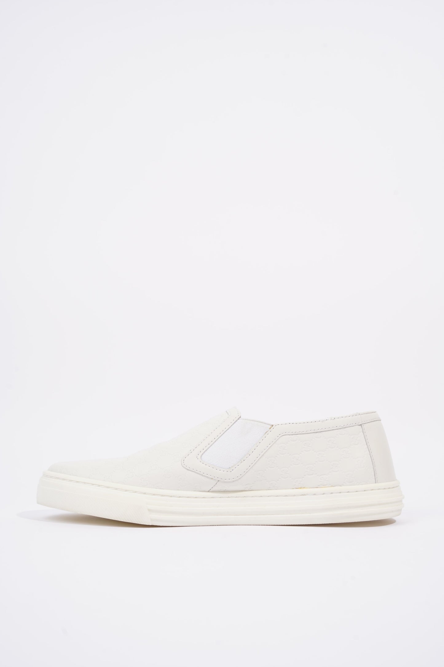 Gucci Womens Slip On Sneaker White Guccissima EU 37 / UK 4