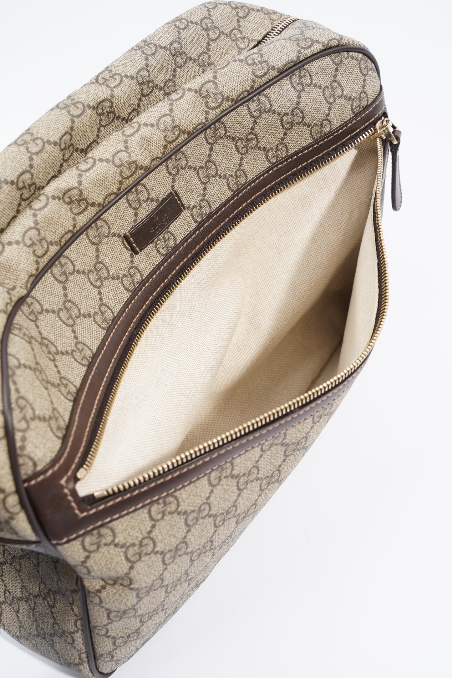 Gucci Womens Camera GG Bag Supreme Canvas Large