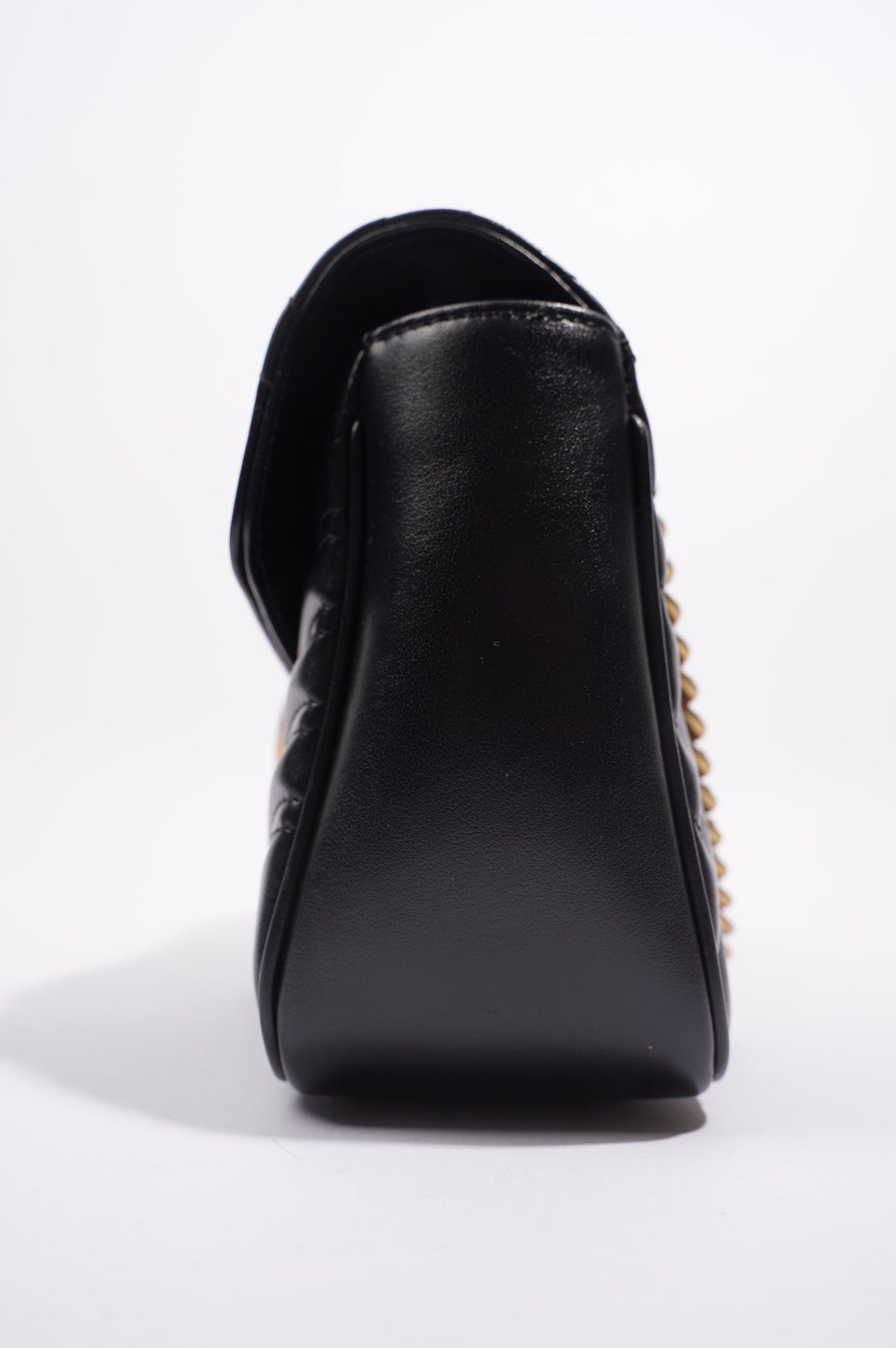Gucci Womens Marmont Flap Black / Gold Small