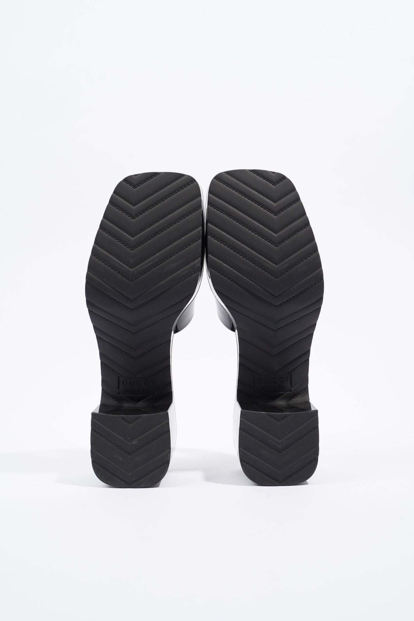Gucci Rubber Slide Sandal Black EU 36 / UK 3