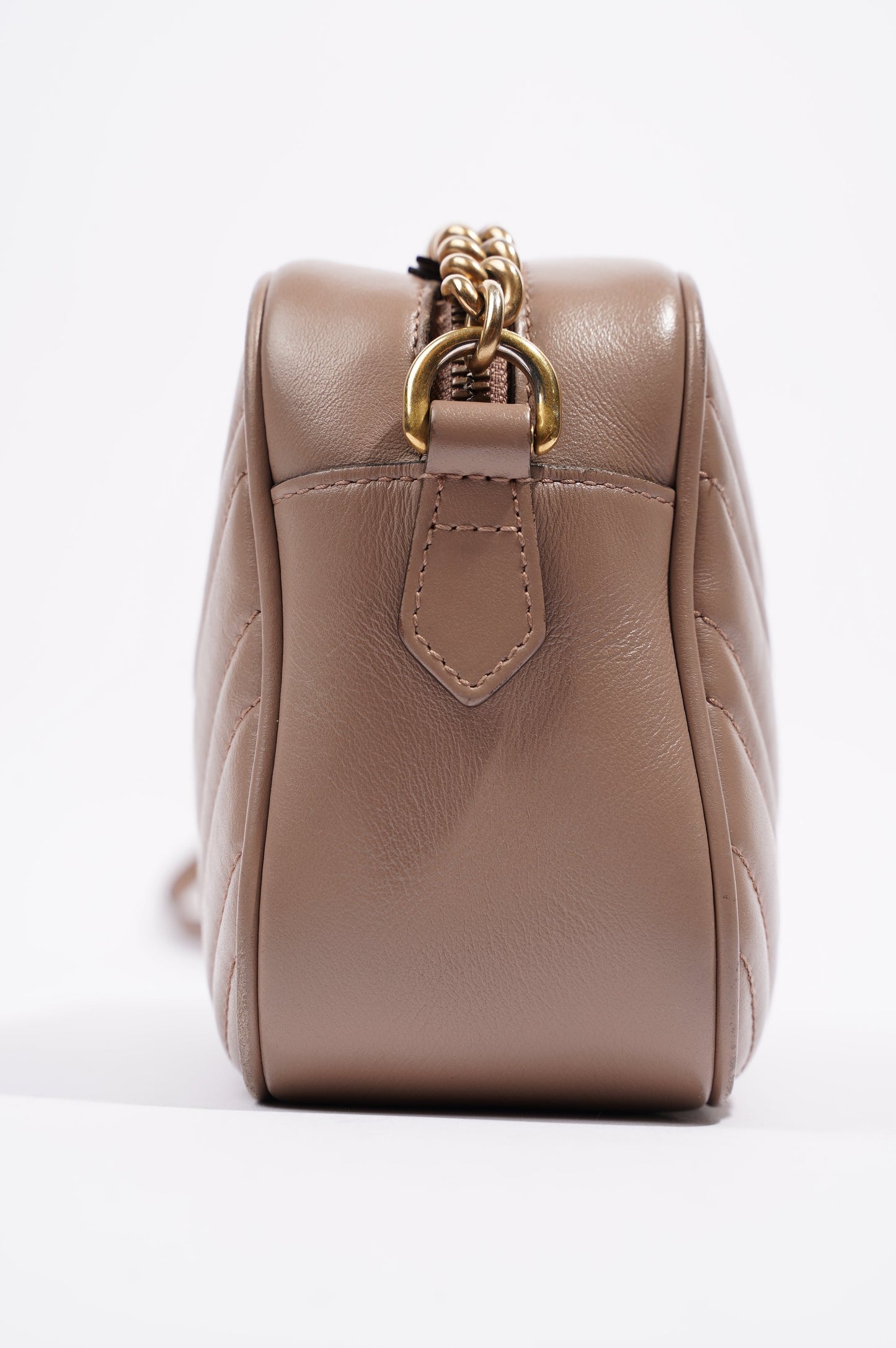 Gucci Womens Marmont Zip Nude / Gold Small
