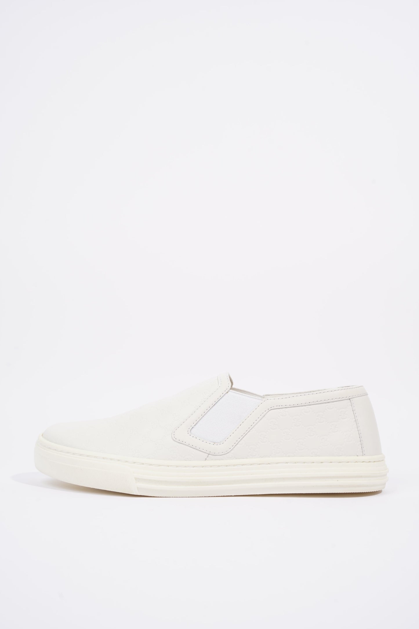 Gucci Womens Slip On Sneaker White Guccissima EU 37 / UK 4