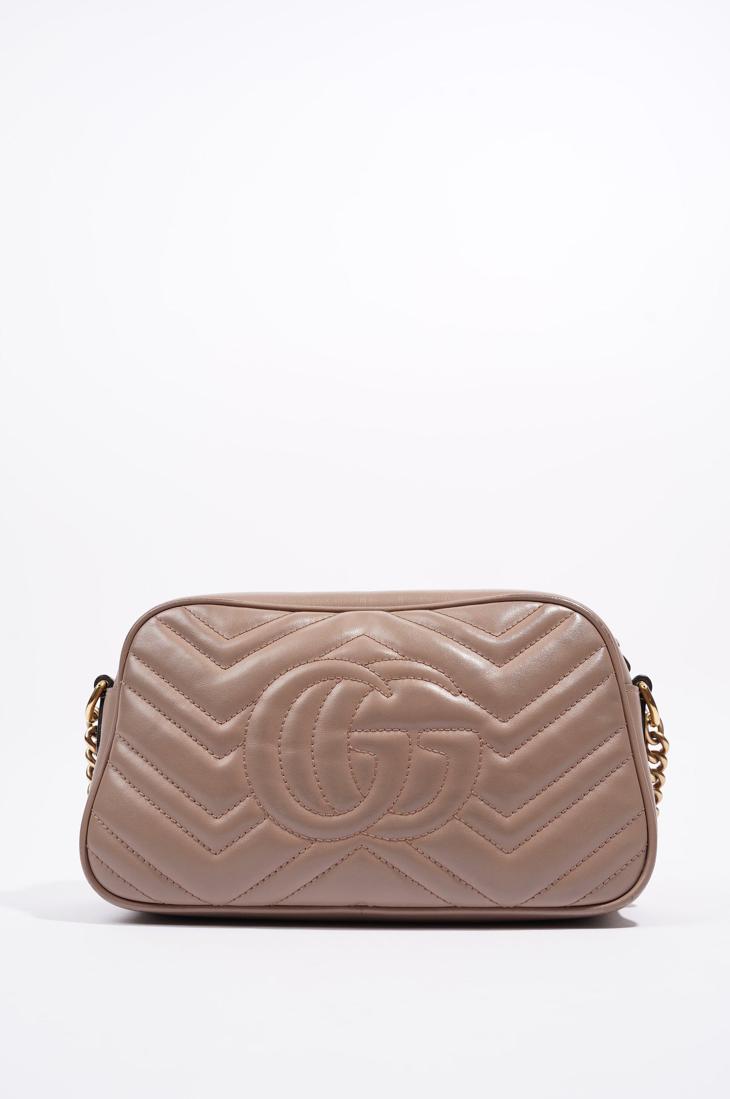 Gucci Womens Marmont Zip Nude / Gold Small