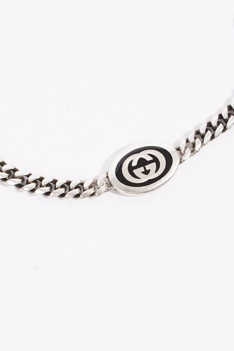 Gucci Mens Interlocking G Bracelet Sterling Sterling