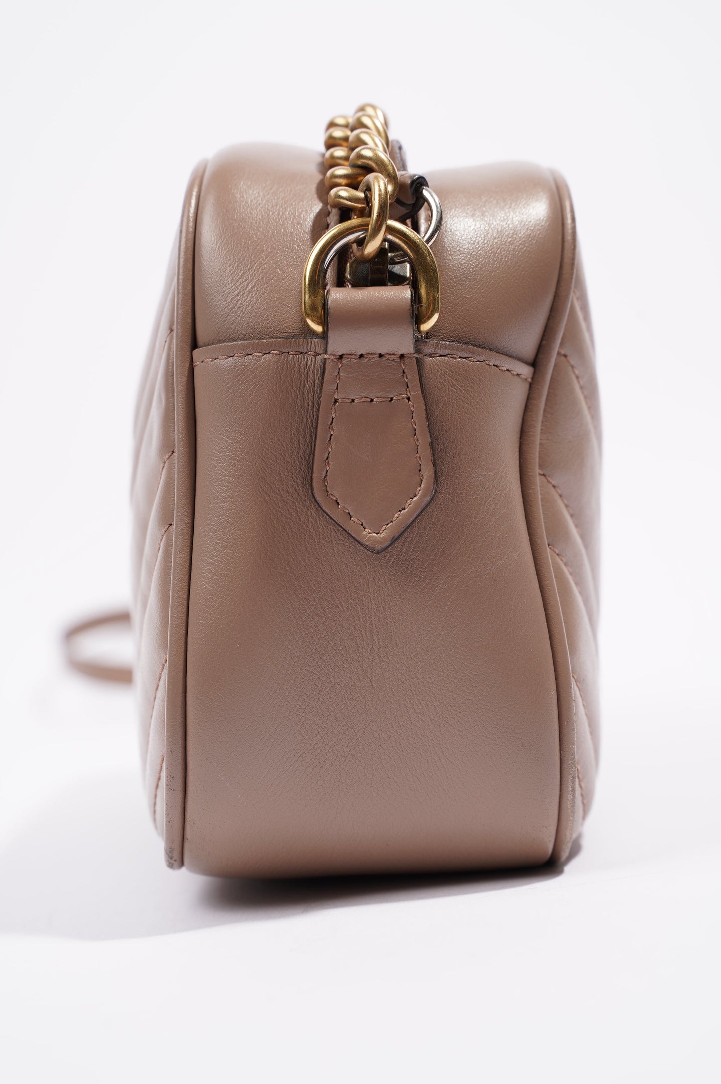 Gucci Womens Marmont Zip Nude / Gold Small