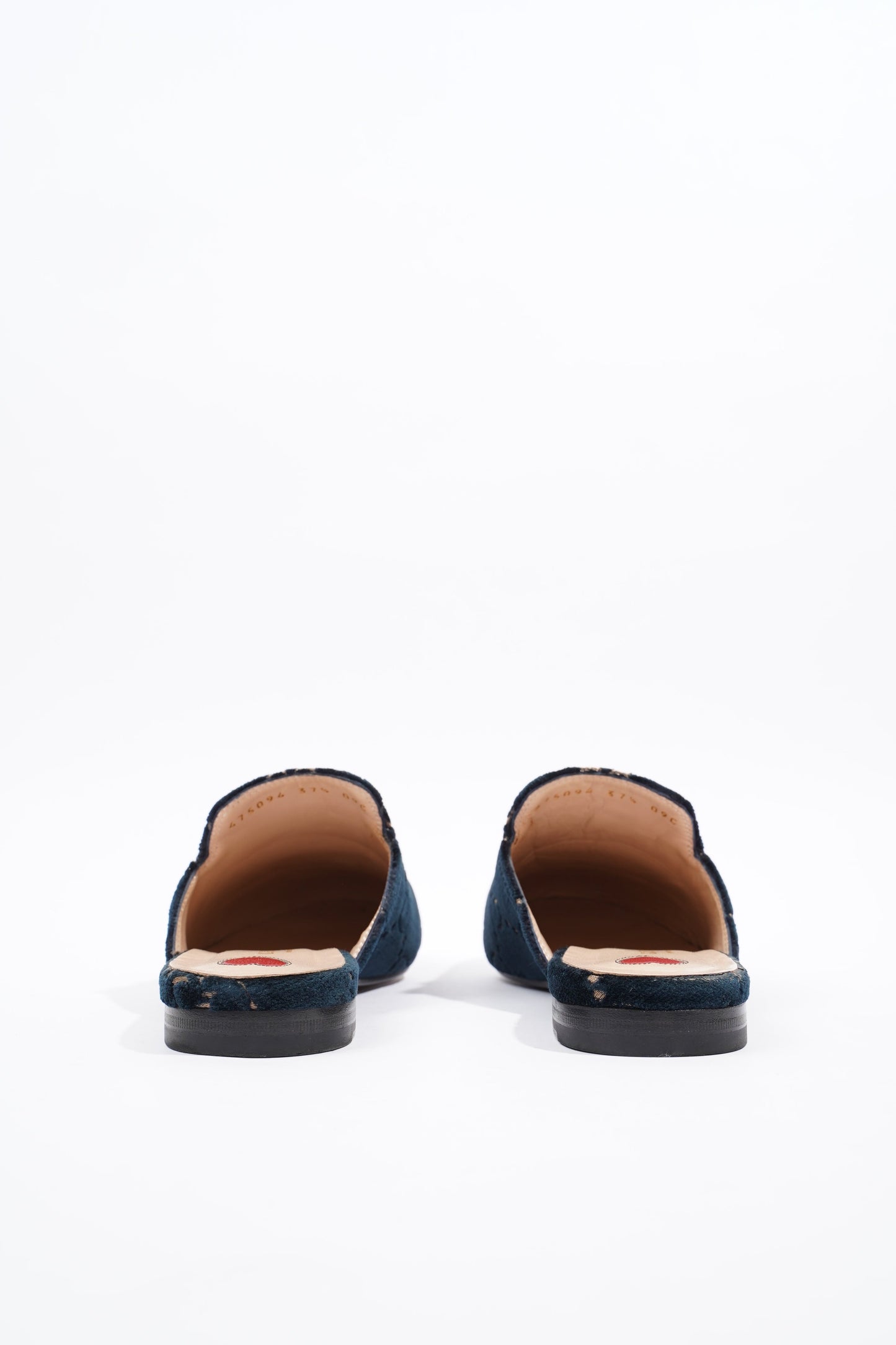 Gucci Womens Jumbo GG Princetown Slipper Navy EU 37.5 / UK 4.5
