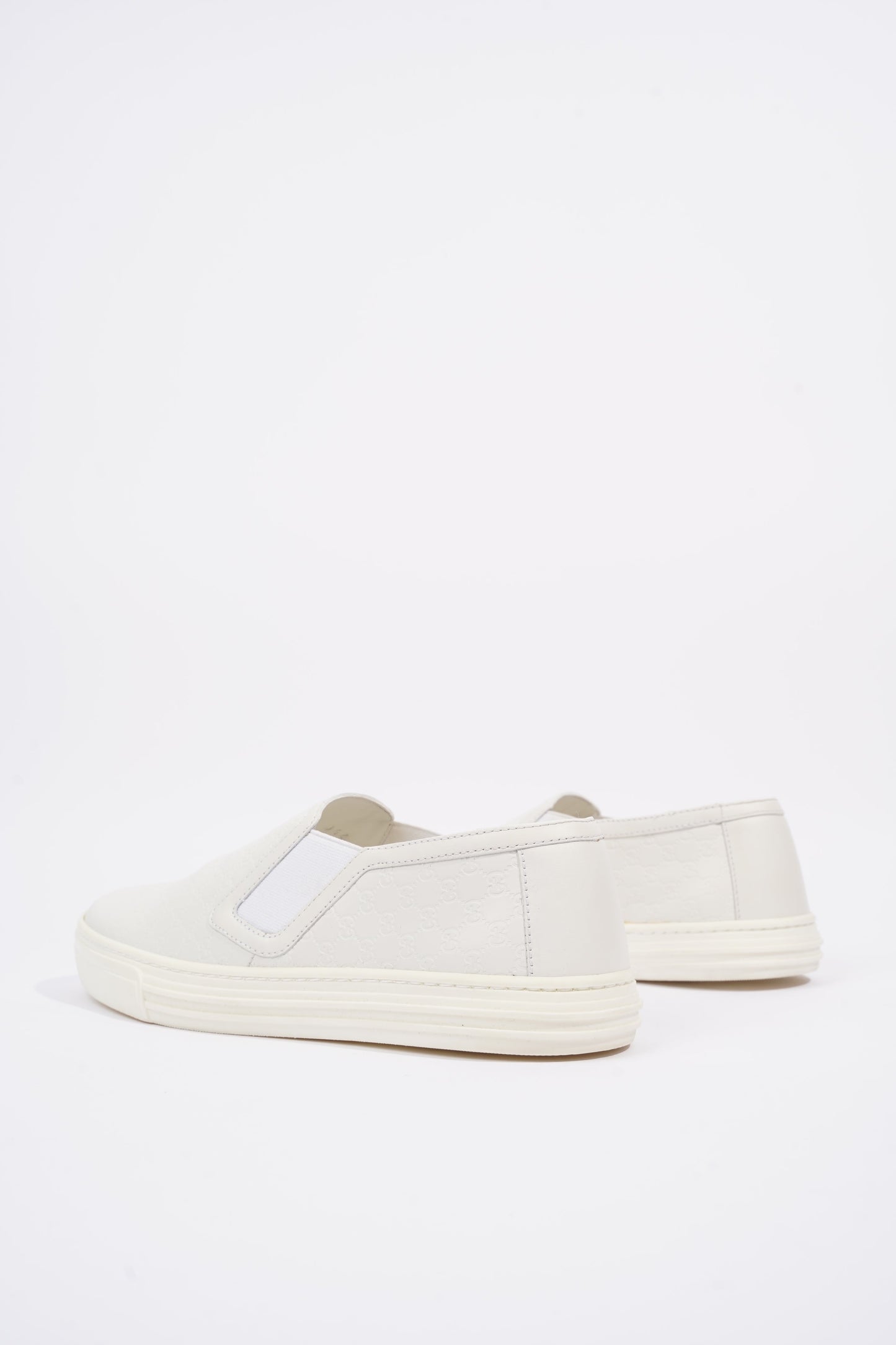 Gucci Womens Slip On Sneaker White Guccissima EU 37 / UK 4