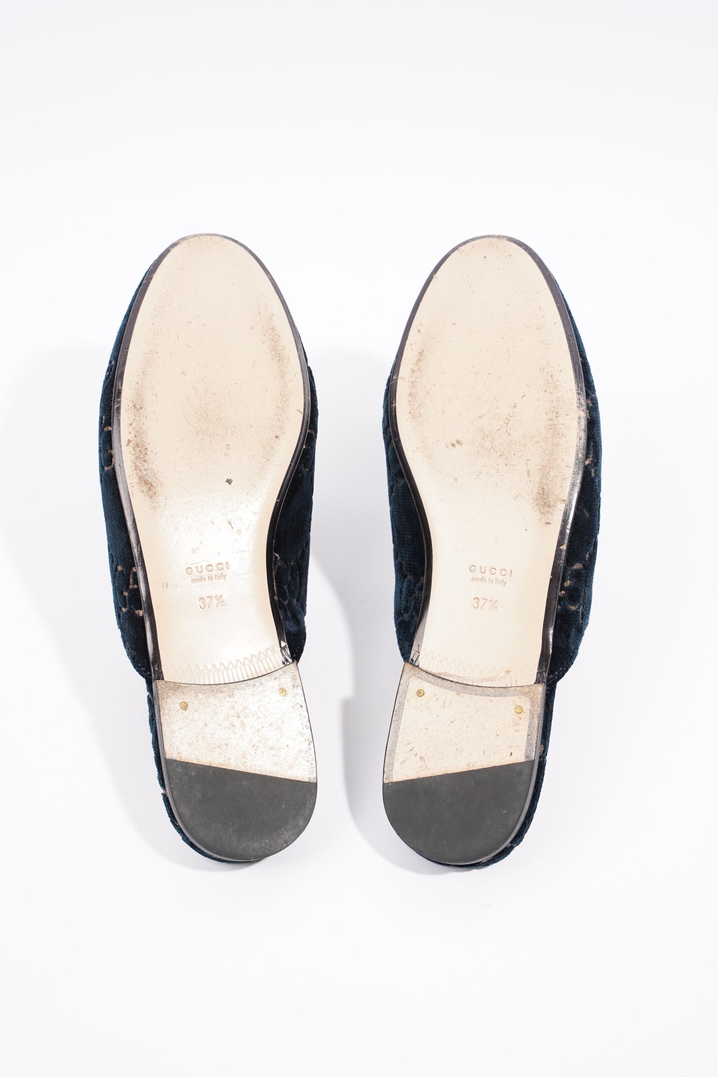 Gucci Womens Jumbo GG Princetown Slipper Navy EU 37.5 / UK 4.5