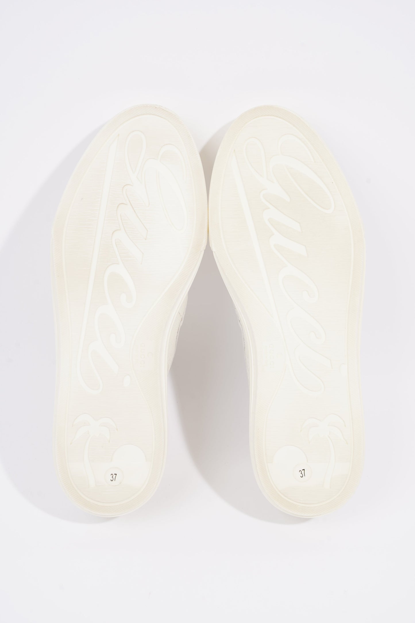 Gucci Womens Slip On Sneaker White Guccissima EU 37 / UK 4