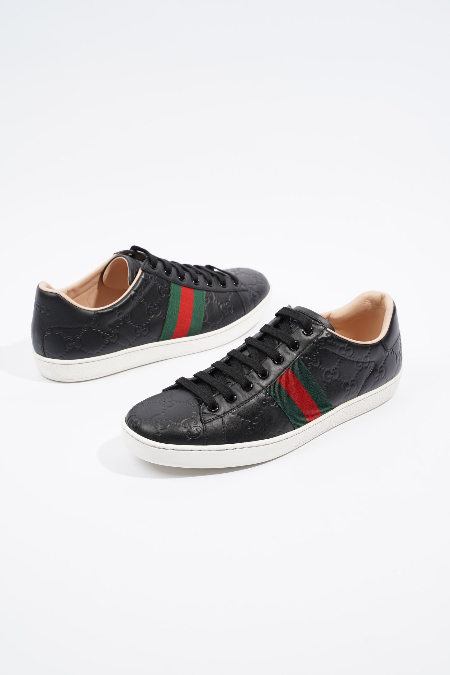 Gucci Ace Black Guccissima EU 39 / UK 6