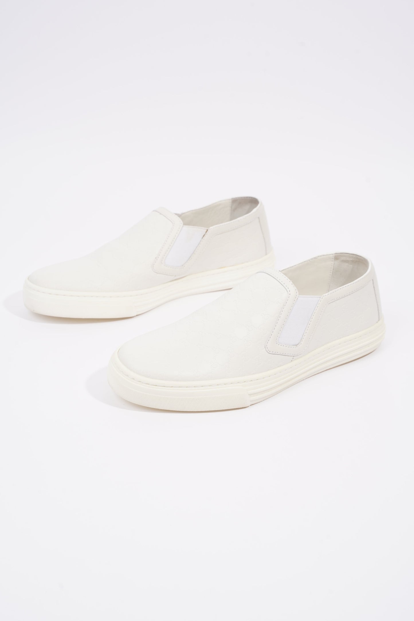 Gucci Womens Slip On Sneaker White Guccissima EU 37 / UK 4
