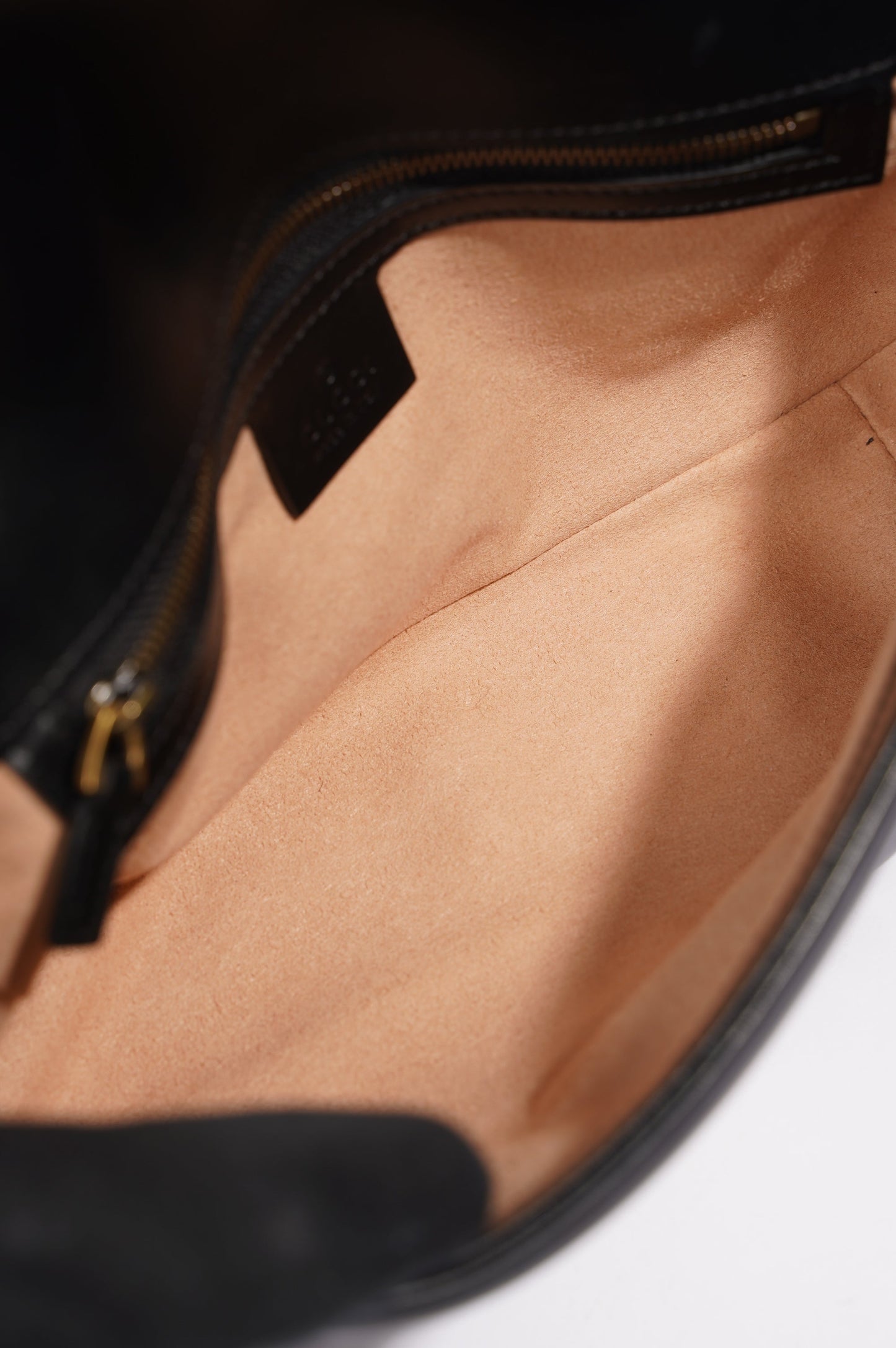 Gucci Womens Marmont Flap Black / Gold Small