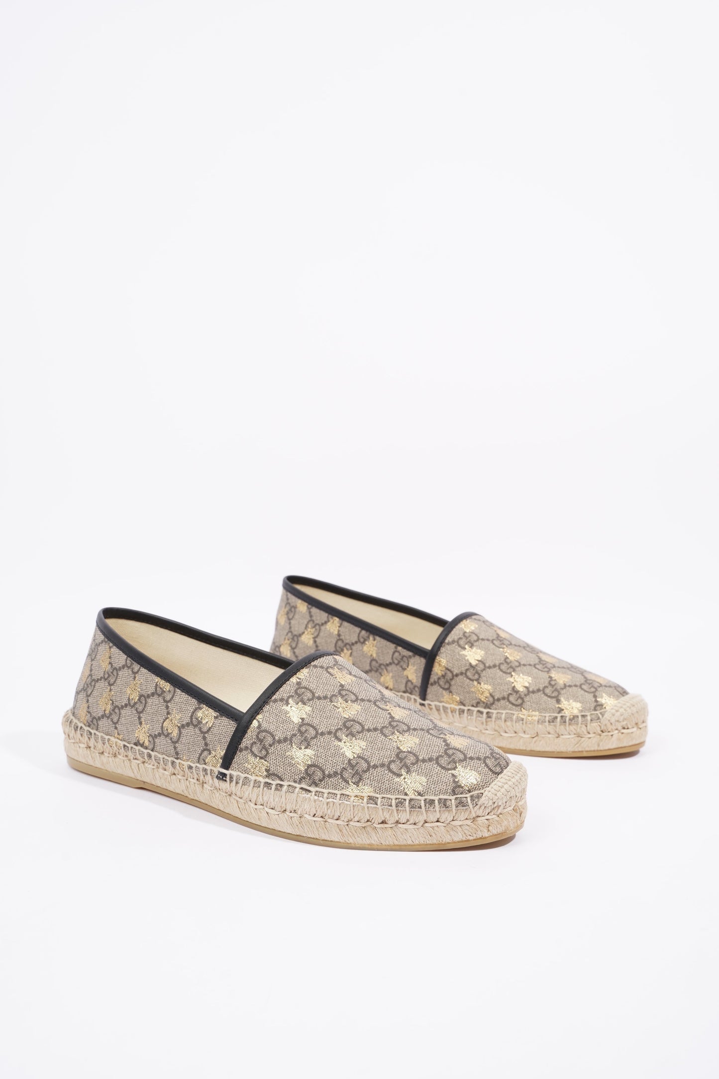 Gucci Mens Espadrilles Beige Bees EU 42 / UK 8