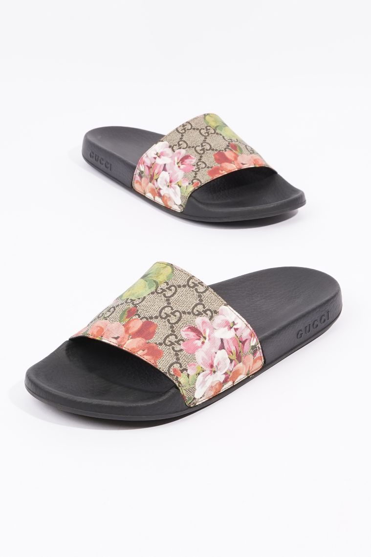 Gucci Womens Bloom Slides Floral EU 38 / UK 5