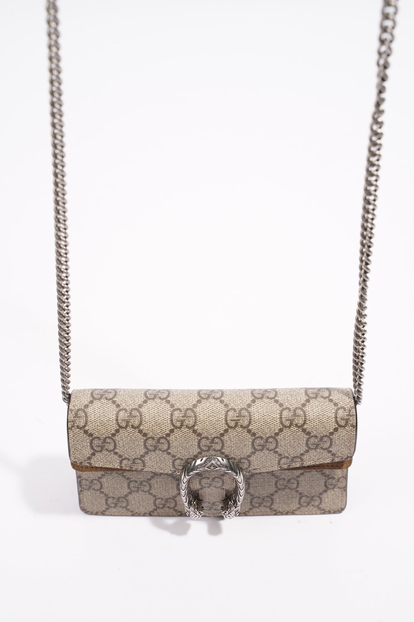 Gucci Womens Dionysus Bag Brown Canvas Super Mini