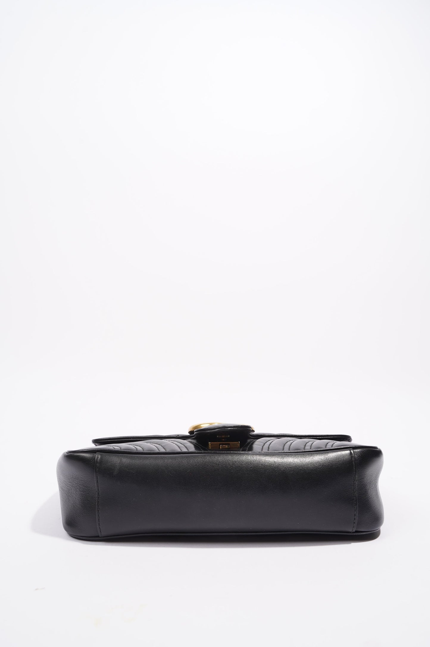 Gucci Marmont GG Flap Bag Black Leather Small