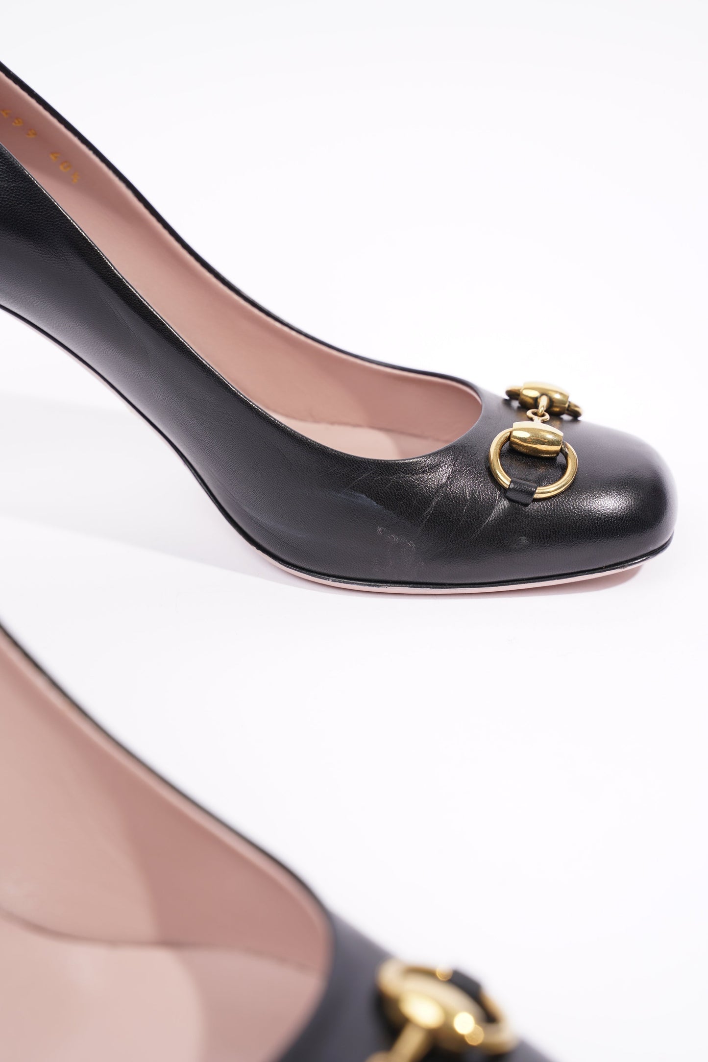 Gucci Womens Horsebit Pump Black / Gold EU 40.5 / UK 7.5