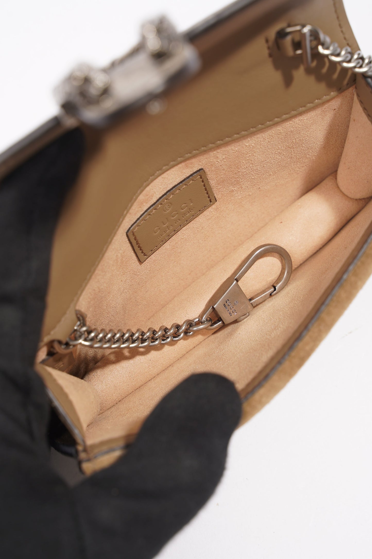 Gucci Womens Dionysus Bag Brown Canvas Super Mini