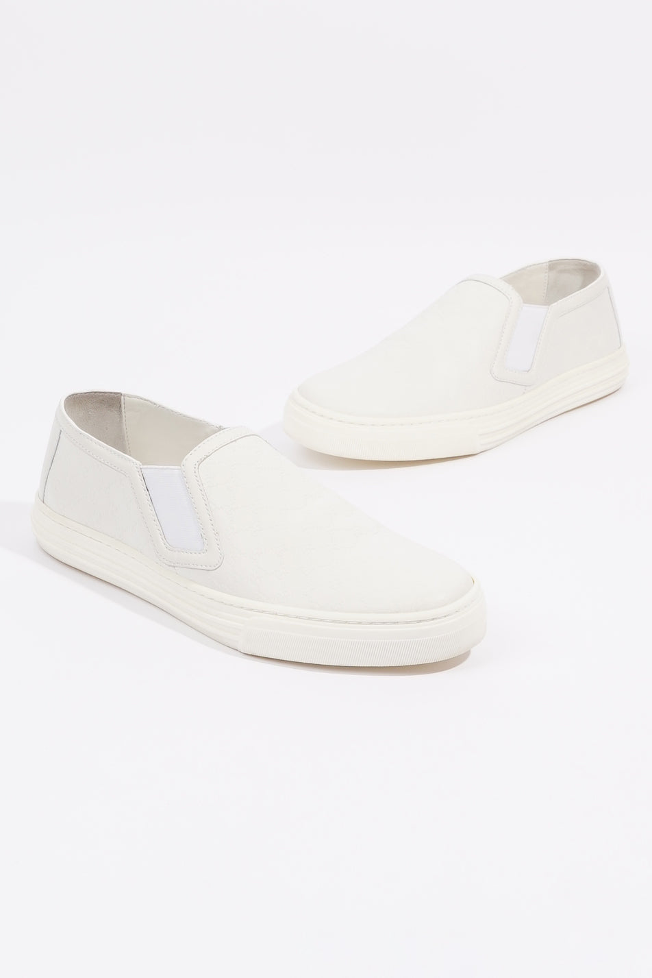 Gucci Womens Slip On Sneaker White Guccissima EU 37 / UK 4