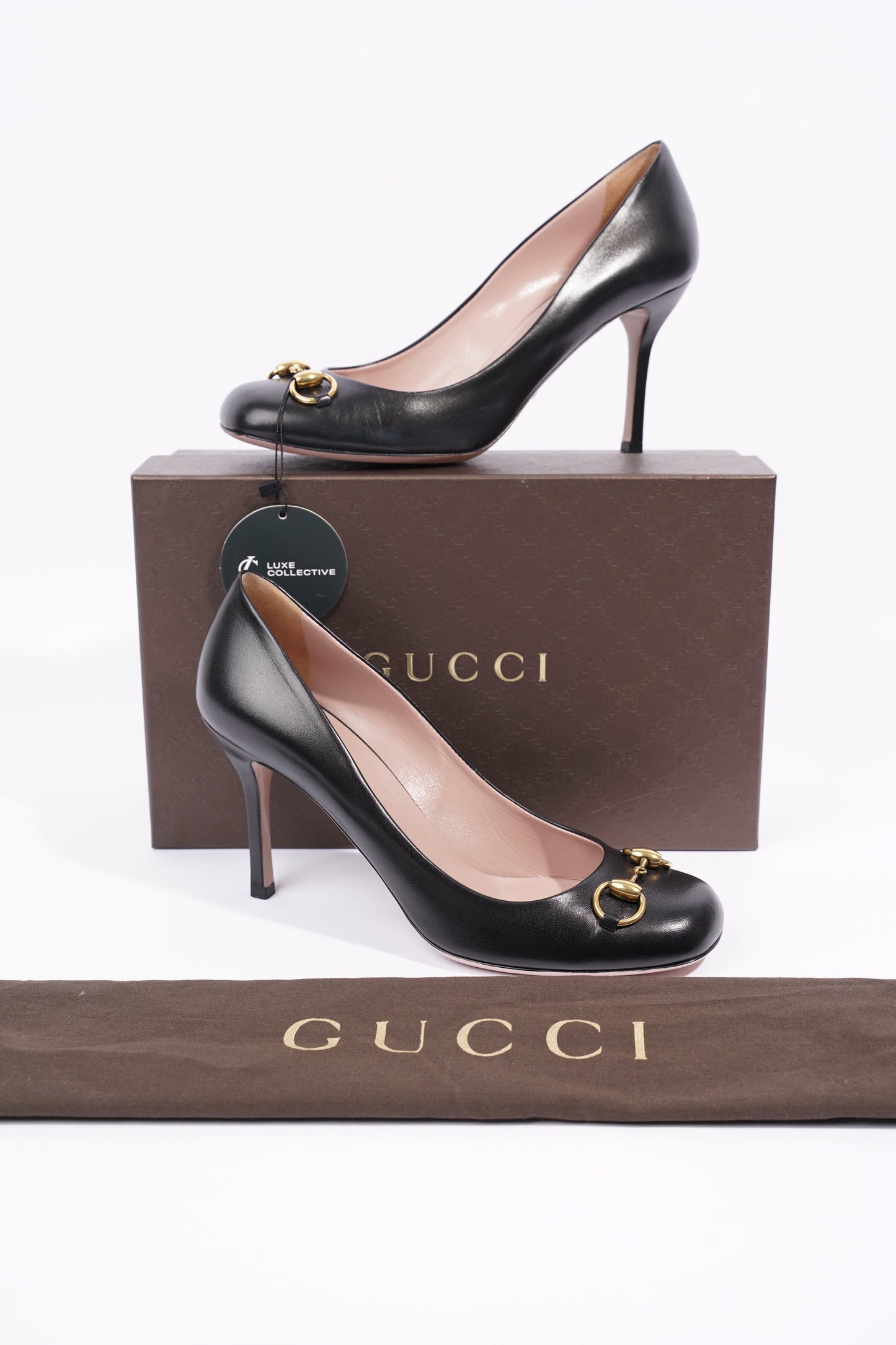 Gucci Womens Horsebit Pump Black / Gold EU 40.5 / UK 7.5