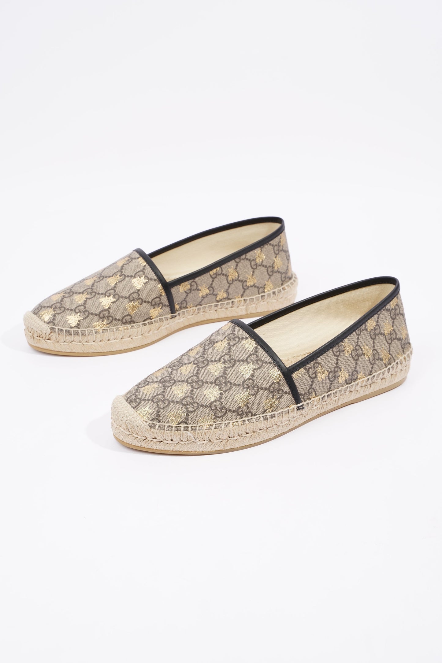 Gucci Mens Espadrilles Beige Bees EU 42 / UK 8