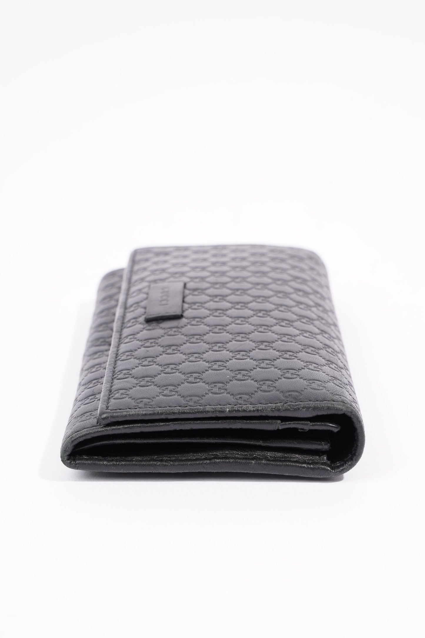 Gucci Bi-Fold Wallet Guccissima Black Leather