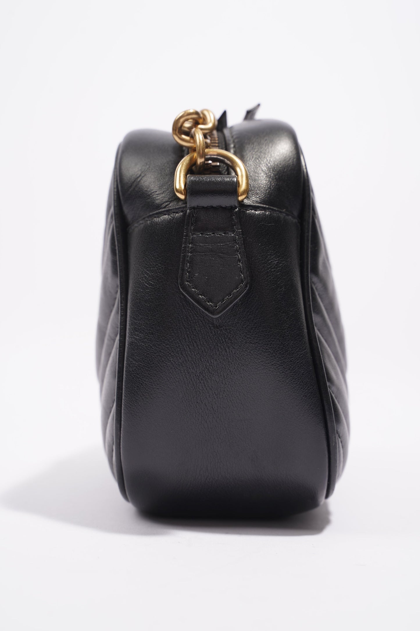 Gucci Womens GG Marmont Bag Black Leather Small