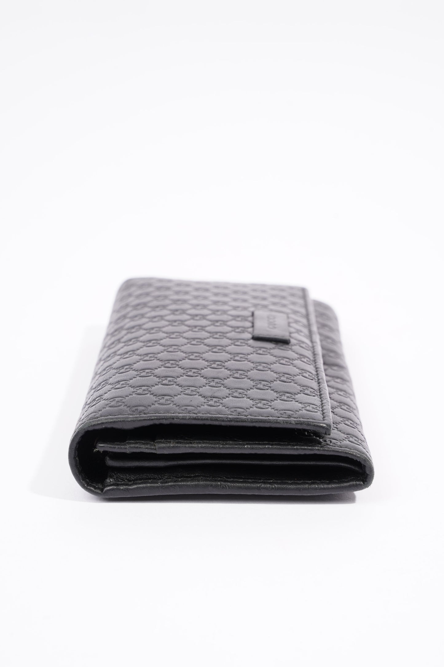 Gucci Bi-Fold Wallet Guccissima Black Leather