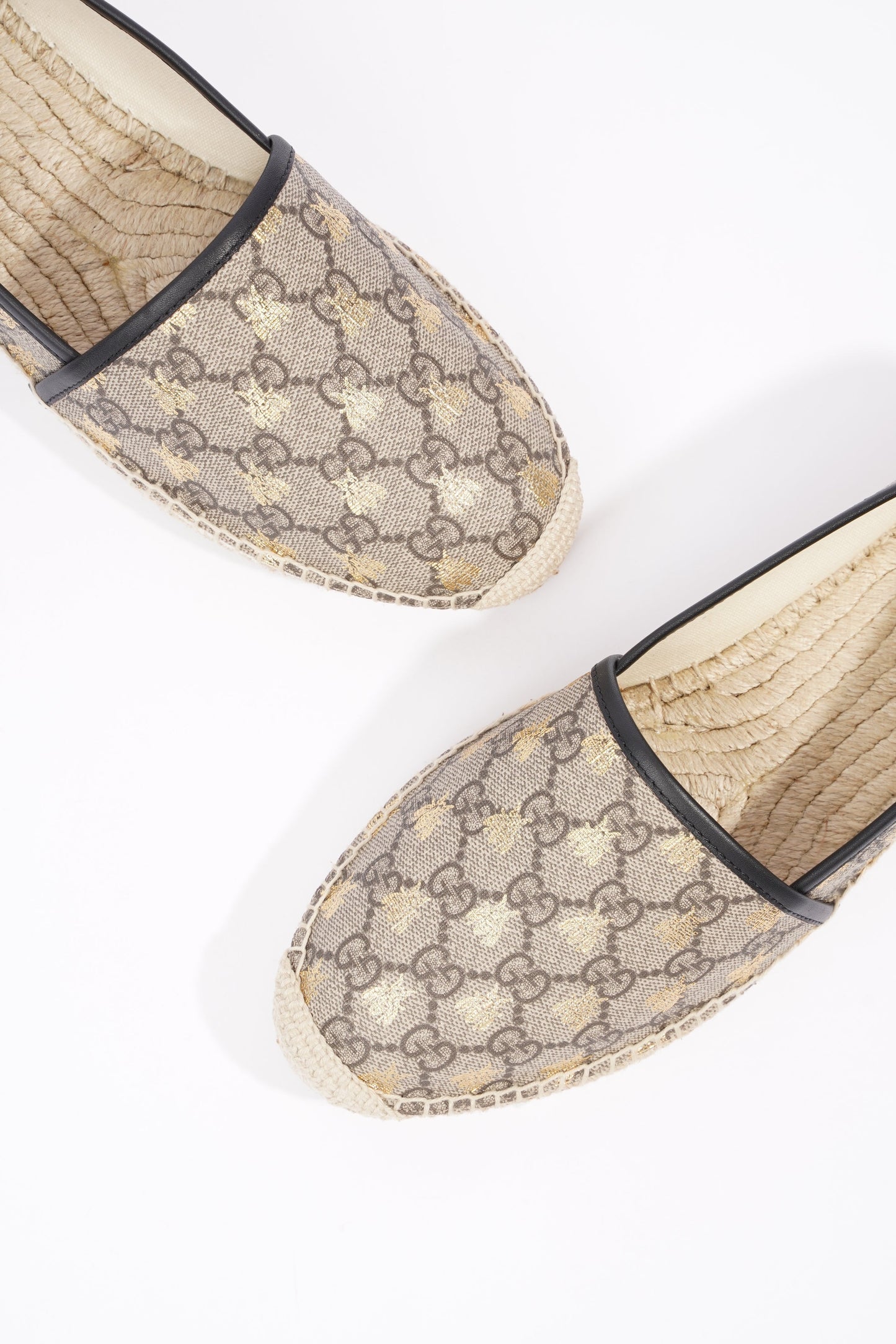 Gucci Mens Espadrilles Beige Bees EU 42 / UK 8