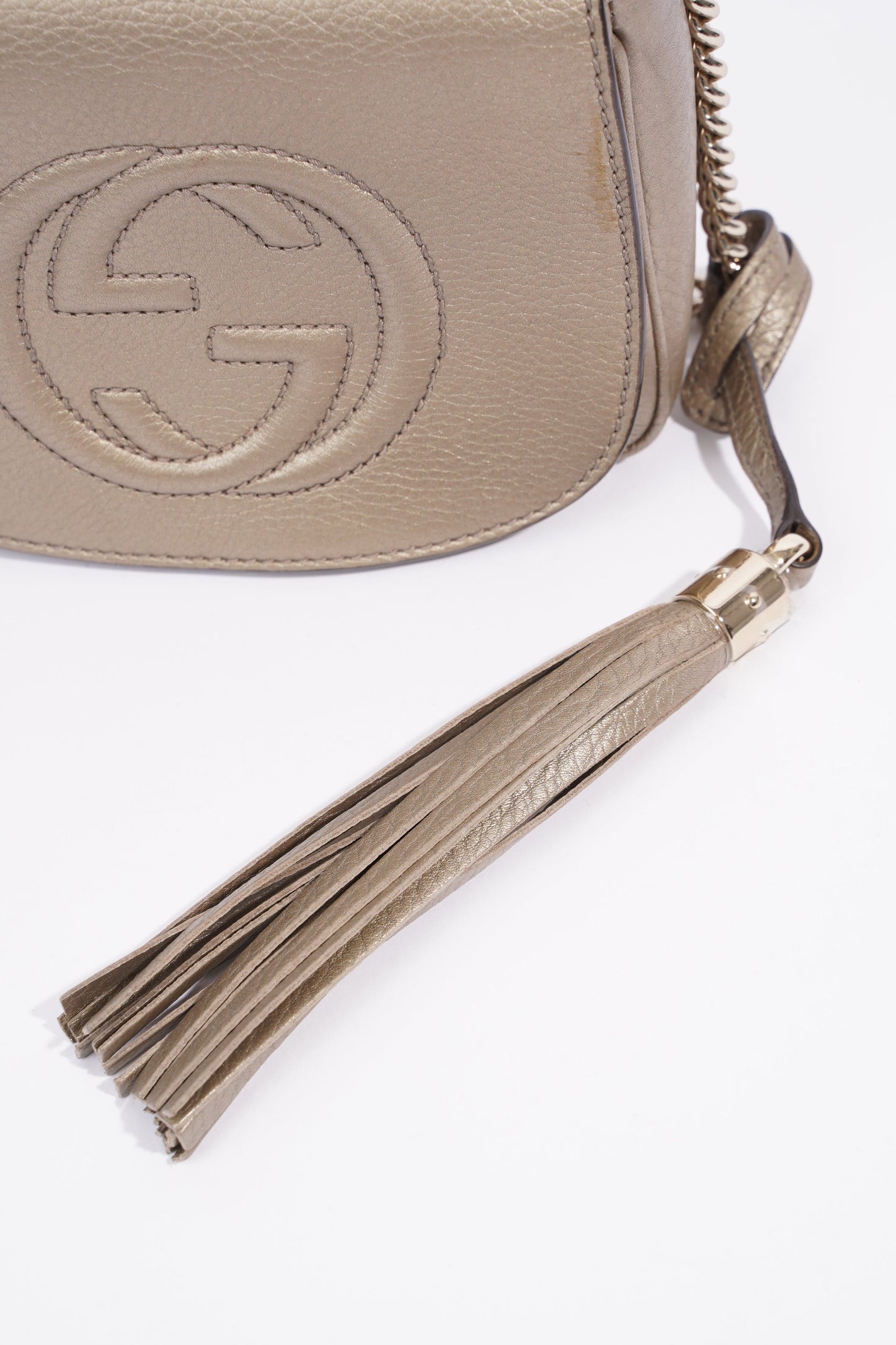 Gucci Soho Chain Bronze Grained Leather Small