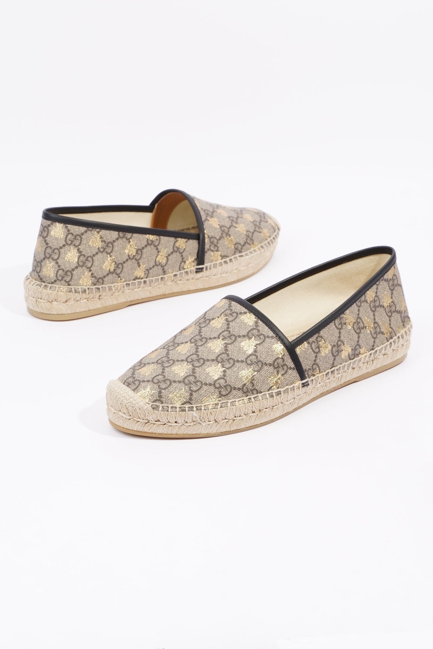 Gucci Mens Espadrilles Beige Bees EU 42 / UK 8