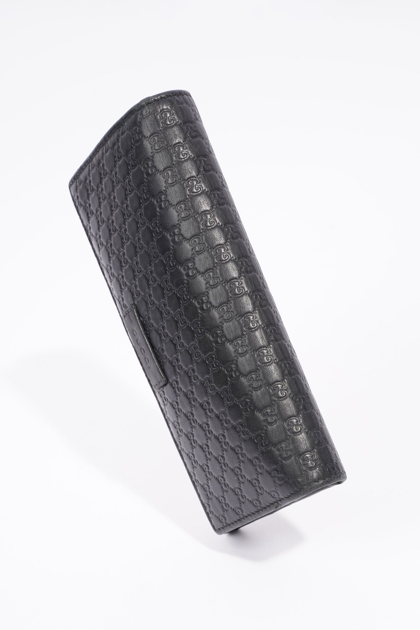Gucci Bi-Fold Wallet Guccissima Black Leather