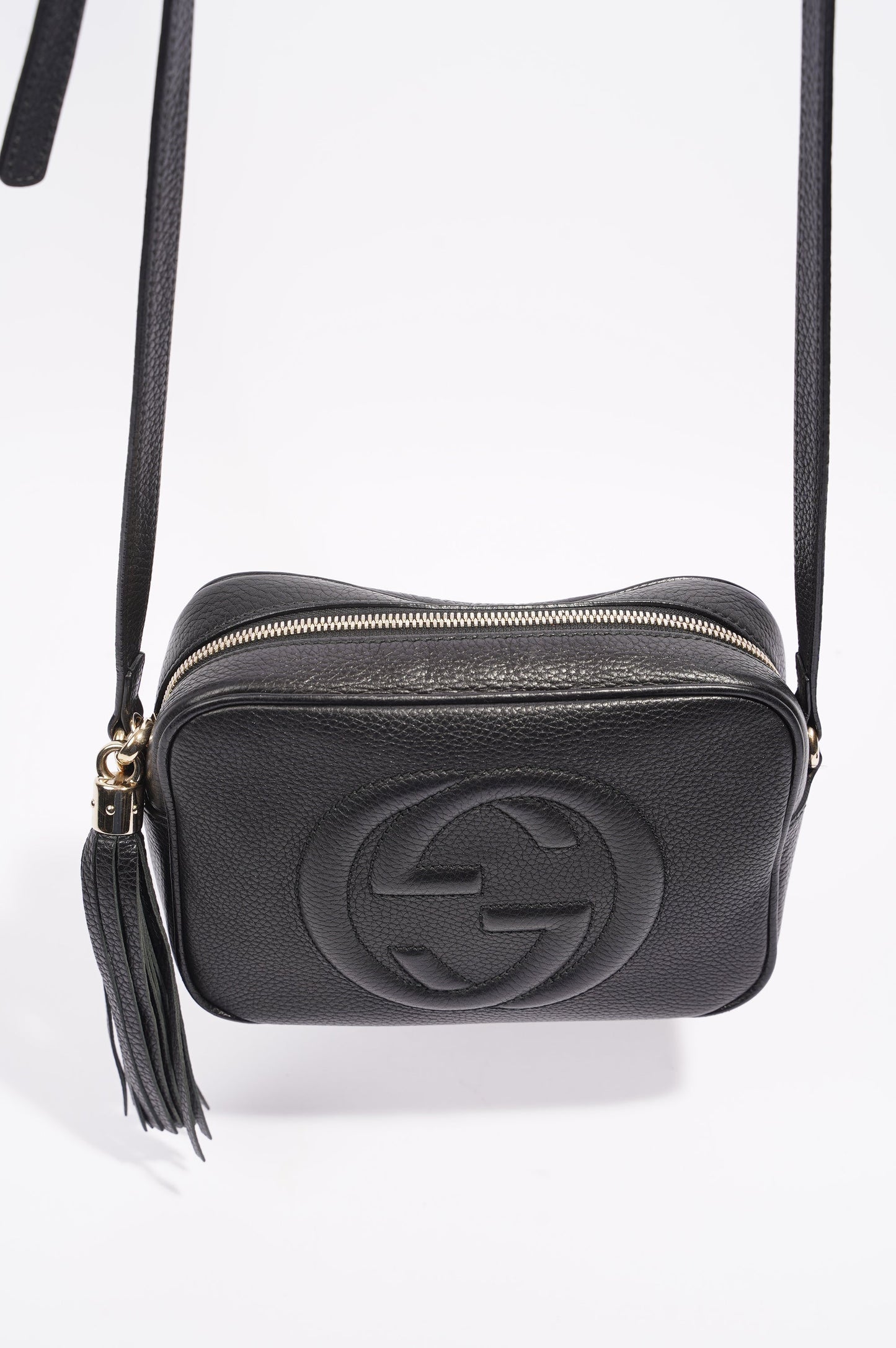 Gucci Womens Soho Bag Black Leather Small