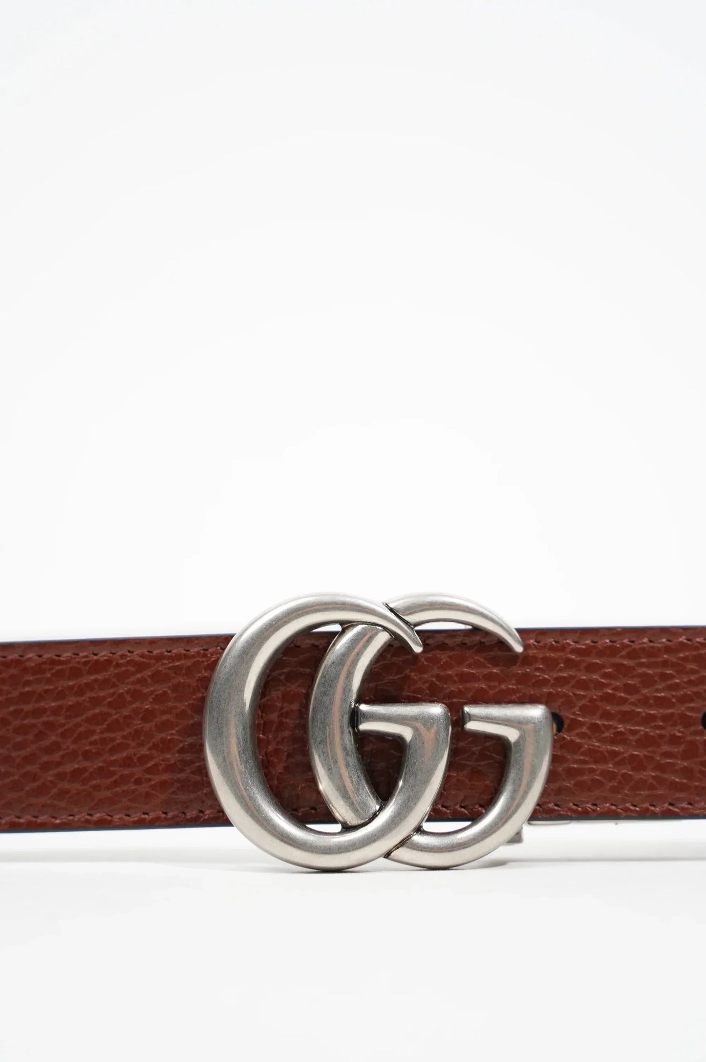 Gucci Mens GG Marmont Reversible Thin Belt