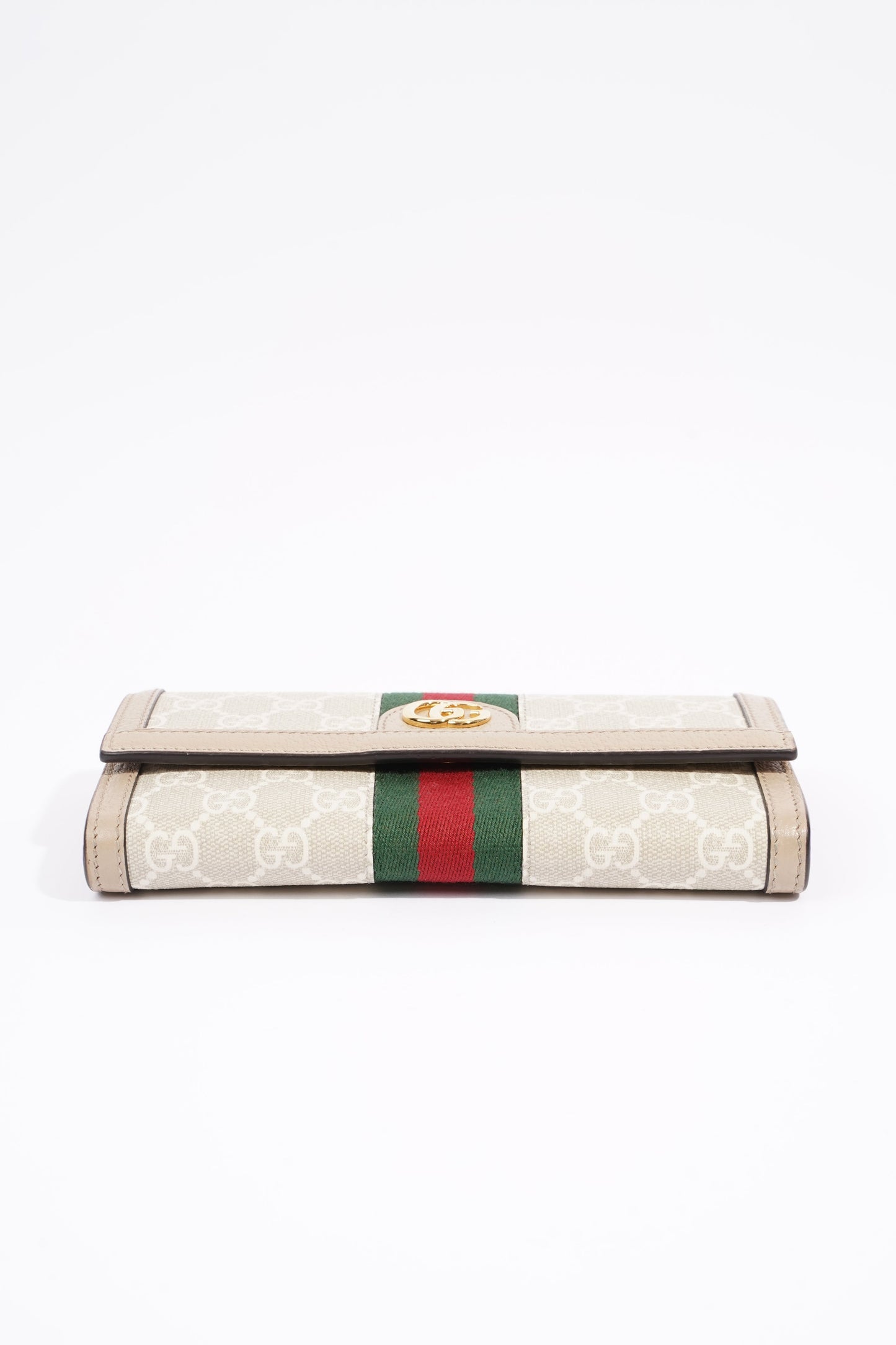 Gucci Ophidia Continental Wallet Oatmeal Leather