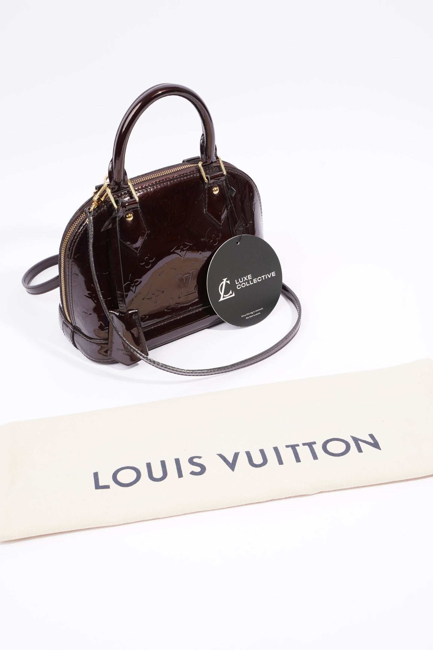 Louis Vuitton Alma Bag Amarant Vernis BB