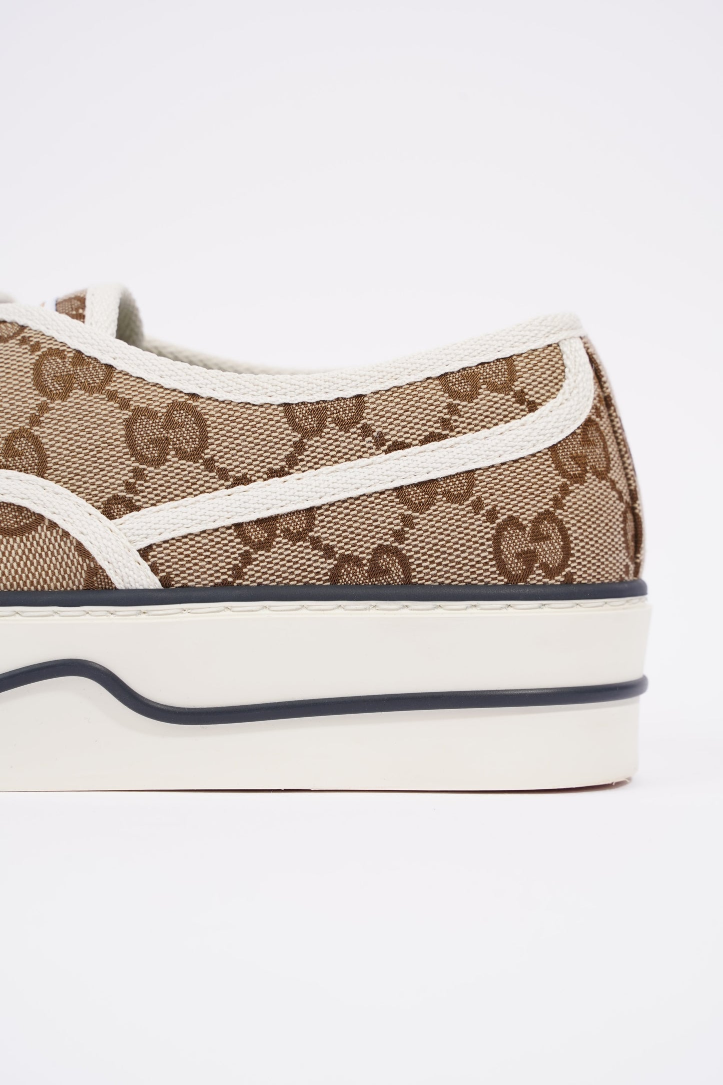 Gucci Tennis 1977 GG Brown GG Logo Canvas EU 38 UK 5