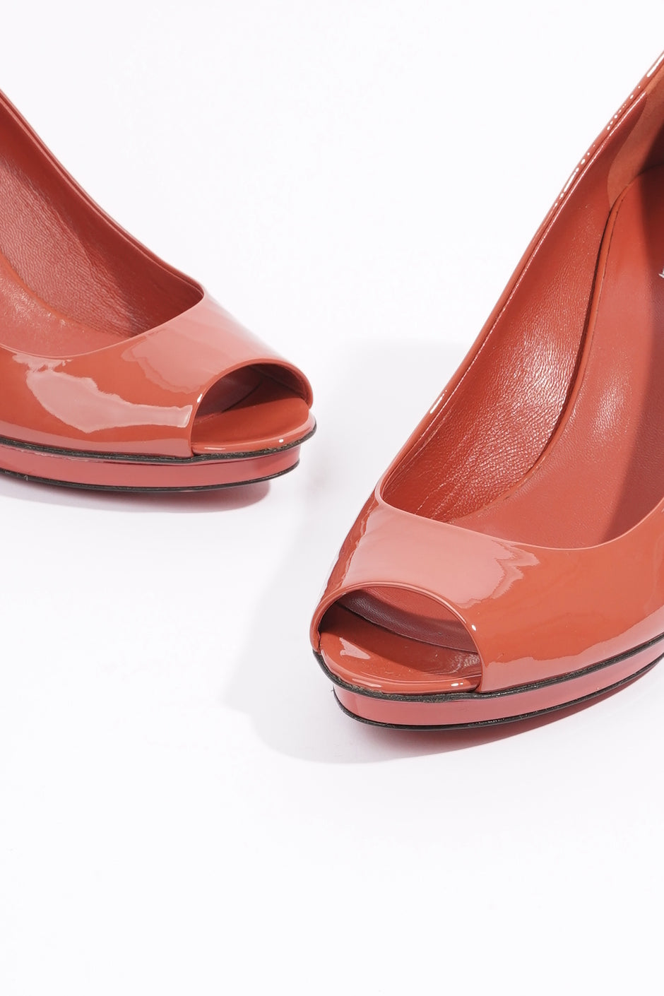 Gucci Womens Bamboo Pump Dark Coral EU 38 / UK 5