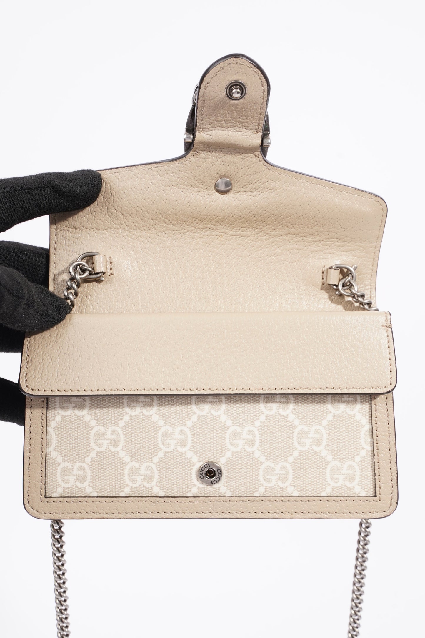 Gucci Dionysus GG Bag Monogram / Grey Canvas / Leather Super Mini