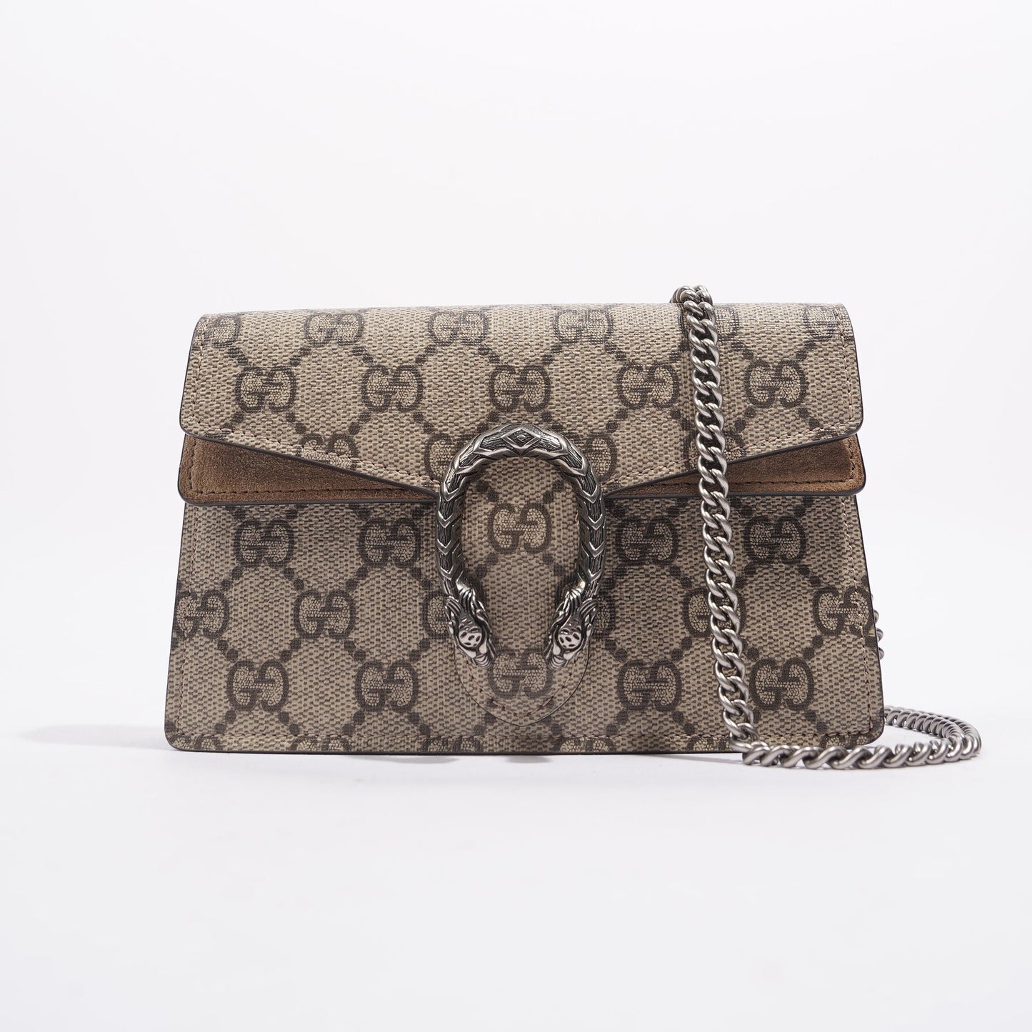 Gucci Womens Dionysus Super Mini Brown Canvas