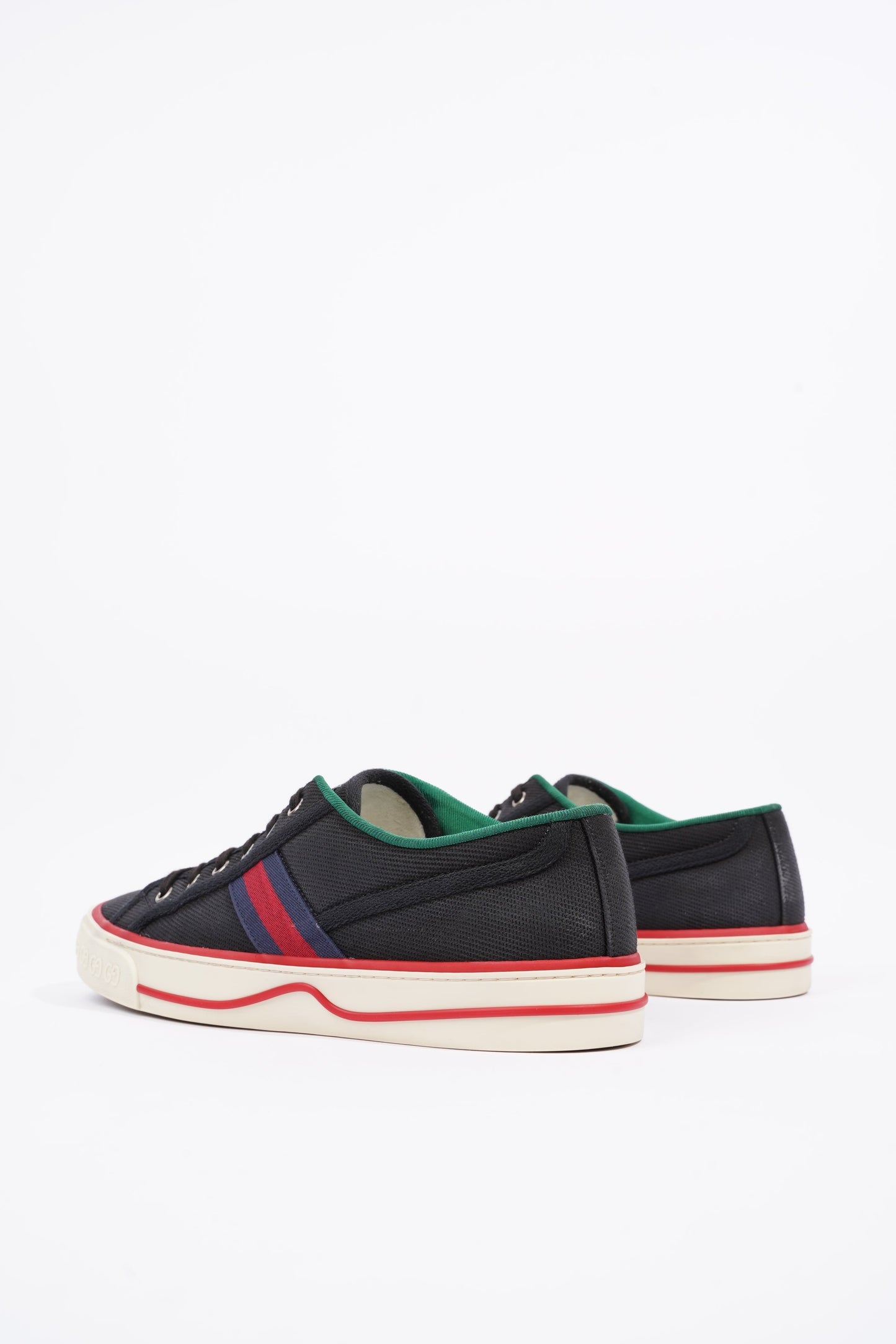 Gucci Mens Tennis 1977 Sneaker Black / Red / Navy EU 42 / UK 8