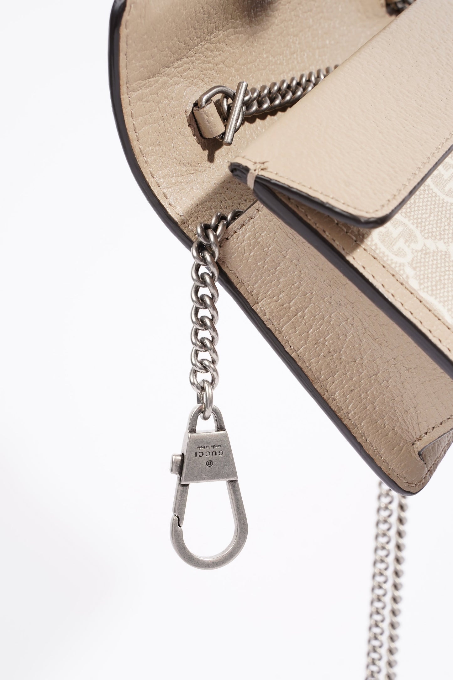 Gucci Dionysus GG Bag Monogram / Grey Canvas / Leather Super Mini