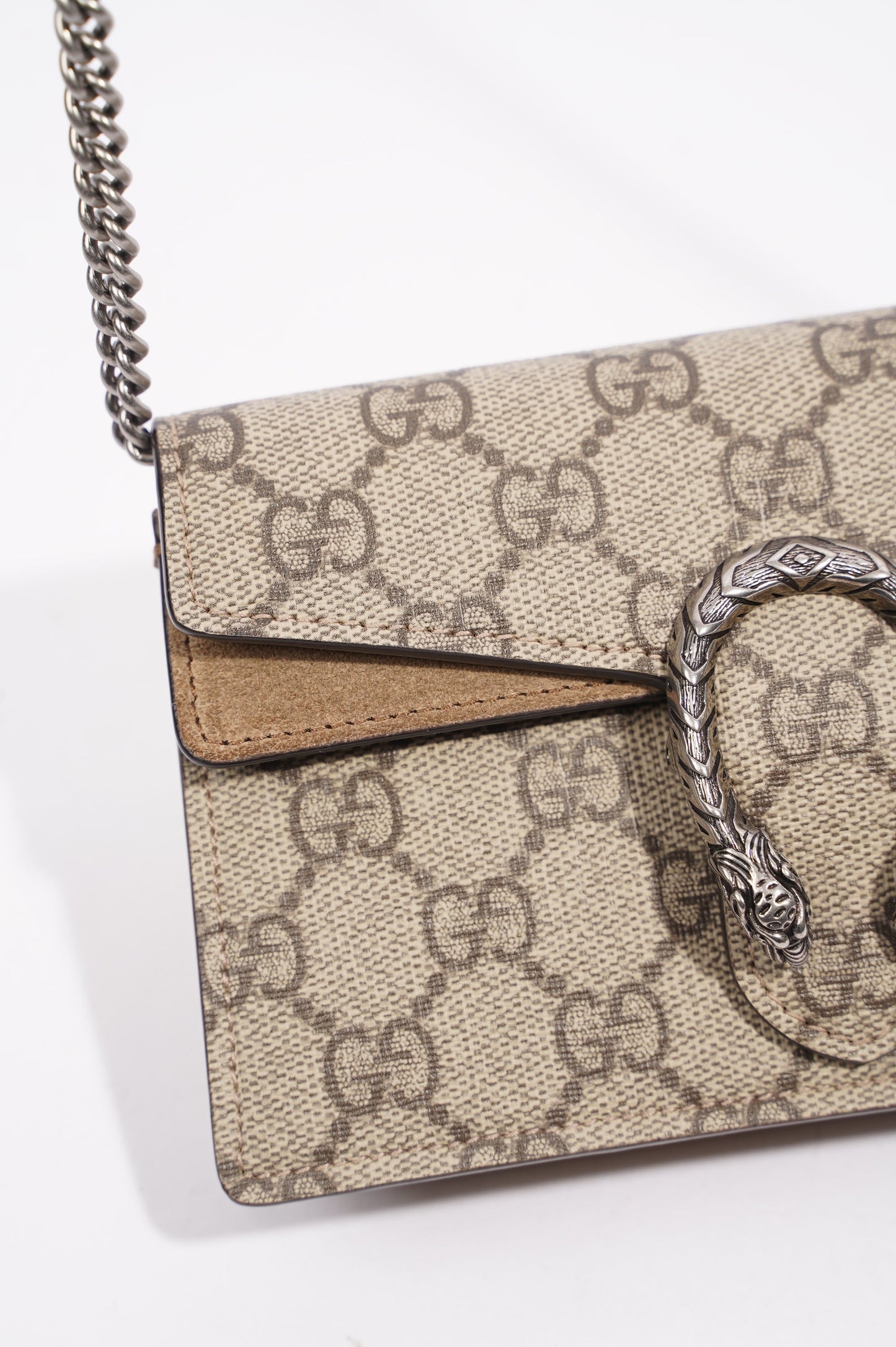 Gucci Womens Dionysus Super Mini Brown Canvas