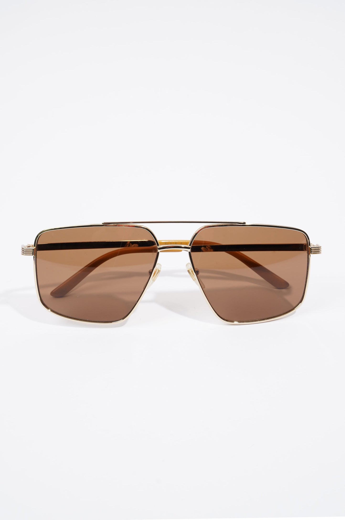 Gucci Womens Aviator Sunglasses Metallic Base Metal 145
