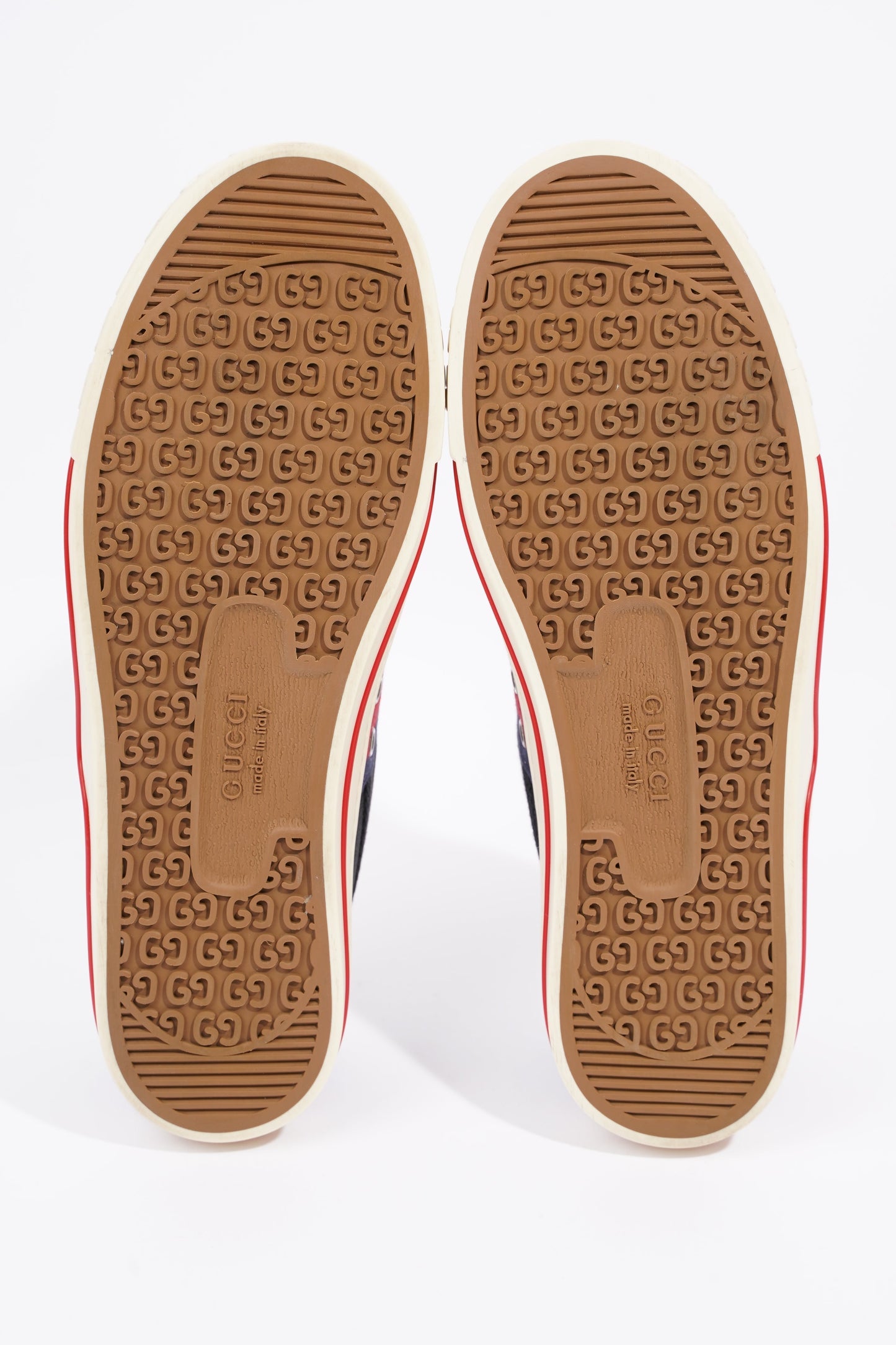 Gucci Mens Tennis 1977 Sneaker Black / Red / Navy EU 42 / UK 8