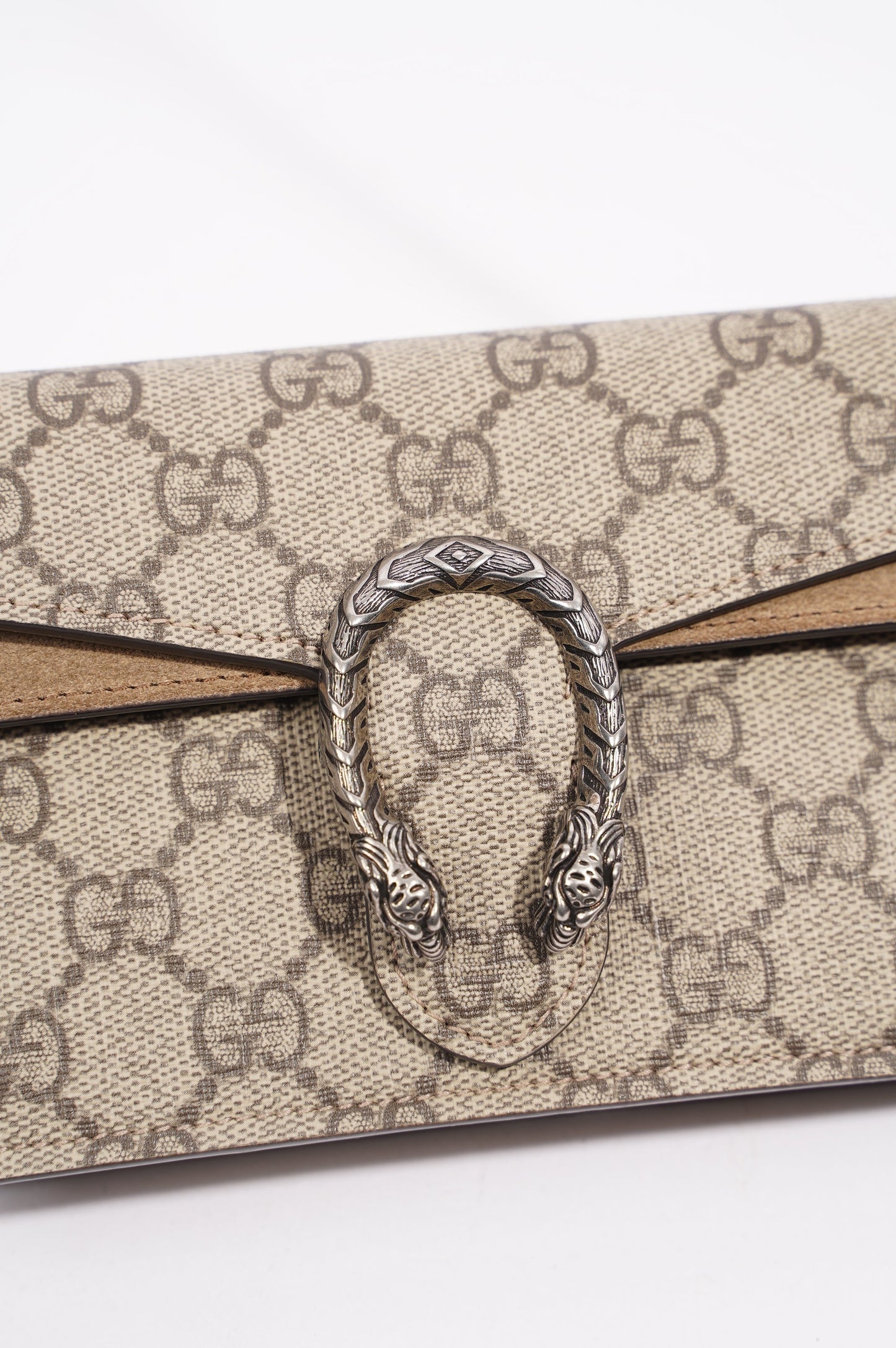 Gucci Womens Dionysus Super Mini Brown Canvas