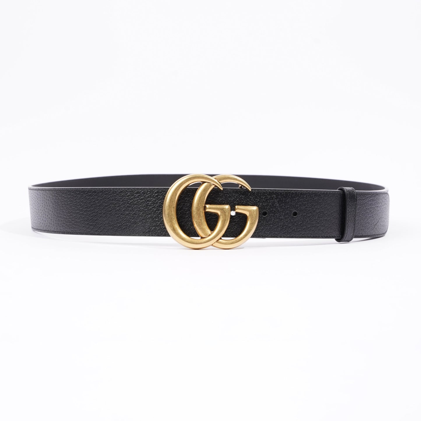 Gucci Womens Marmont Belt Black Leather 110cm - 44"