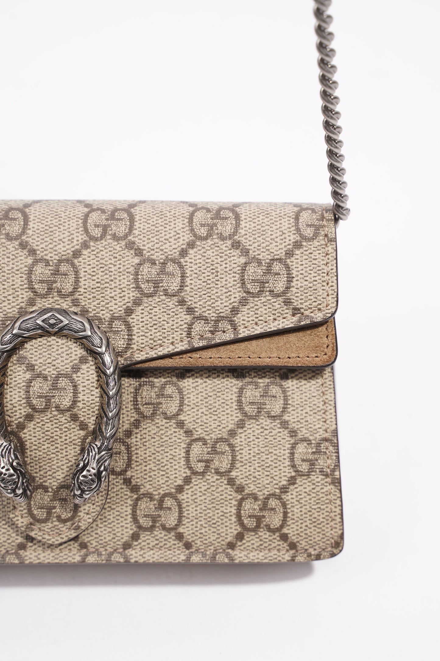 Gucci Womens Dionysus Super Mini Brown Canvas