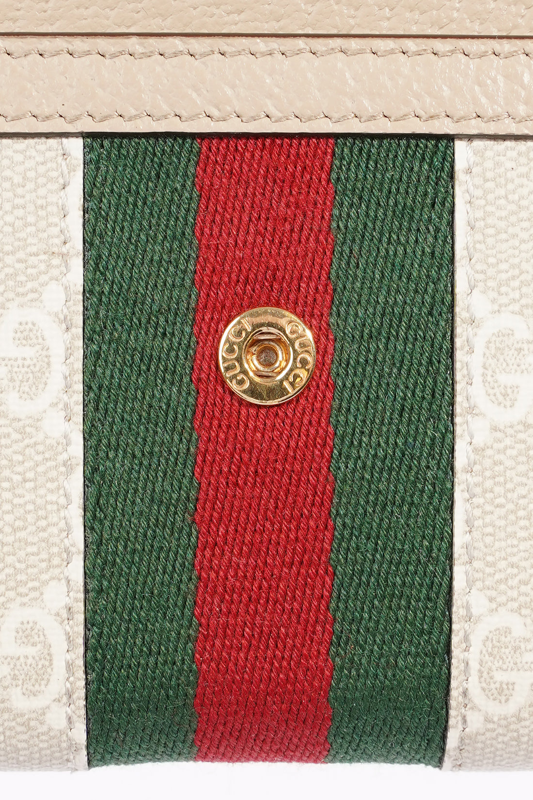 Gucci Ophidia Continental Wallet Oatmeal Leather